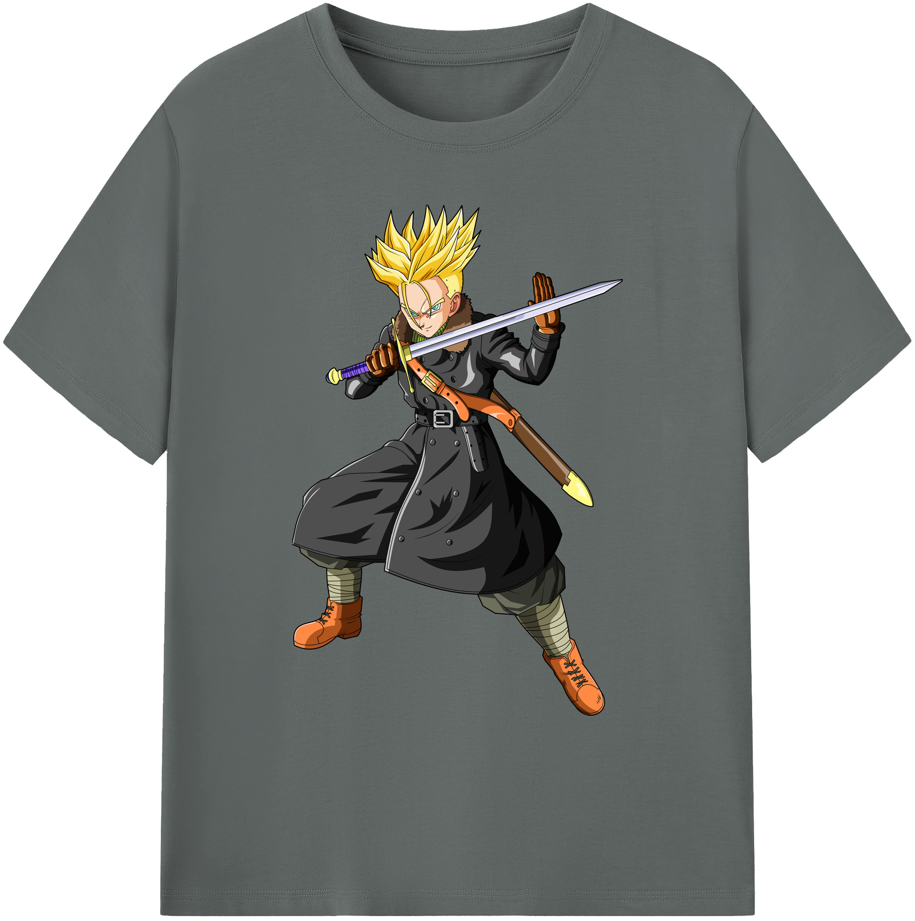 （画像用） ドラゴンボール トランクス（Torankusu）DRAGON BALL Trunks 綿100％ メンズ半袖Tシャツ｜肌触りやわらか＆通気性